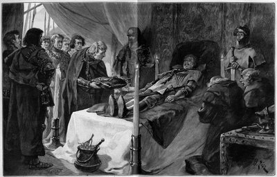 Guerra de los Cien Años: muerte del Condestable Bernard du Guesclin (1320-1380) de Francois Edouard Zier