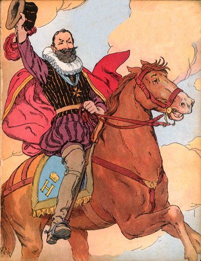 Rey Enrique IV (1553-1610) - Ilustración de François Edouard Zier en 