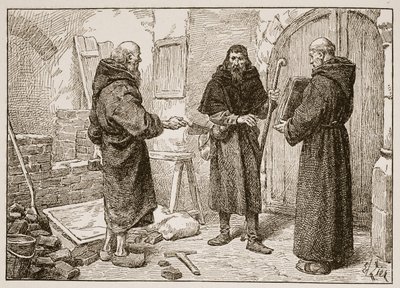 Recepción de Lanfranc por Herlwin, ilustración de 