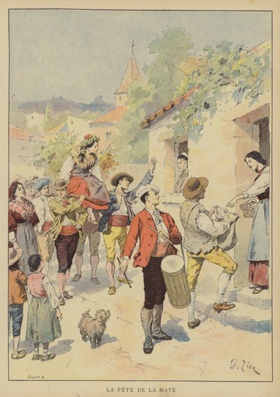 La Fiesta de la Maye de Francois Edouard after Zier