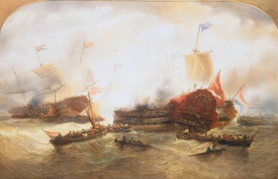 Batalla naval de Francois Etienne Musin