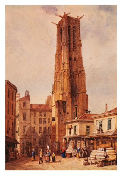 Francia, París, Torre Saint-Jacques de Francois Etienne Villeret