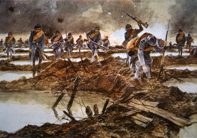 Cinco en punto de la mañana 31.7.1917 de Francois Flameng