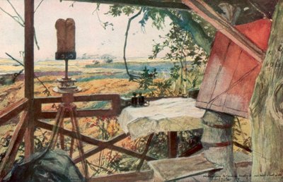 Puesto de observación del General Mangin, 18 de julio de 1918, Villers-Cotterets, Aisne, Francia, 1926 de Francois Flameng