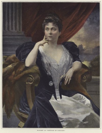 Retrato de Madame la Cometesse de Kersaint de Francois Flameng