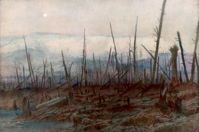 El acantilado de Craonne, c1917, 1926 de Francois Flameng