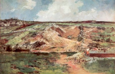 El Embudo de Carency, Artois, Francia, junio de 1915, 1926 de Francois Flameng