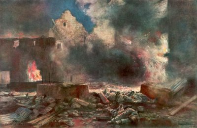 La granja Lessard, entre Marizy y Neuilly Saint Front, Francia, 18 de julio de 1918, 1926 de Francois Flameng
