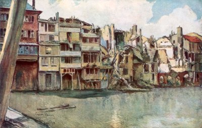 El río Mosa, Verdún, Francia, junio de 1916, 1926 de Francois Flameng