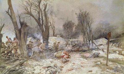 La Ofensiva en Saint-Pierre-Aigle, julio de 1918 de Francois Flameng