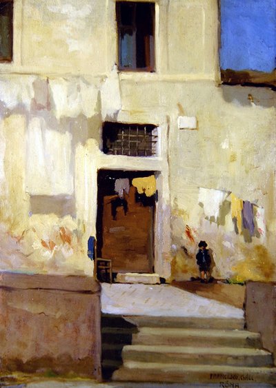 Escena de calle en Roma de Francois Gall