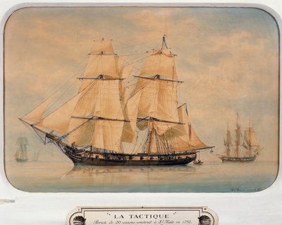 Tactique brig, construido en 1792 de Francois Geoffroy Roux