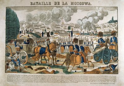 Batalla de Borodino, Rusia, 7 de septiembre de 1812, c. 1835 de Francois Georgin