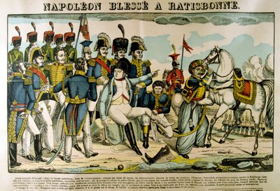 Napoleón herido en Ratisbona, abril 1809, c. 1835 de Francois Georgin