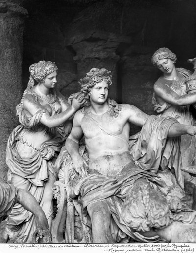 Apolo atendido por las ninfas en el bosque de los Baños de Apolo, ejecutado con la asistencia de Thomas Regnaudin, 1666-75 (detalle) de Francois Girardon