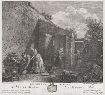 Los discípulos de Flora, 1778 de Francois Godefroy