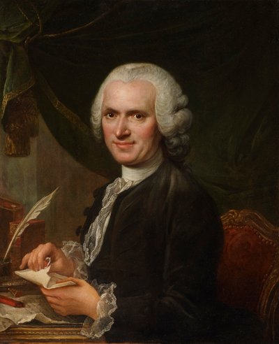 Retrato de Jean-Jacques Rousseau (1712-1778) de Francois Guérin