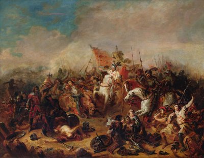 La Batalla de Hastings en 1066 de Francois Hippolyte Debon