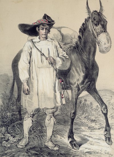 Trabajador de sal de Batz de Francois Hippolyte Lalaisse
