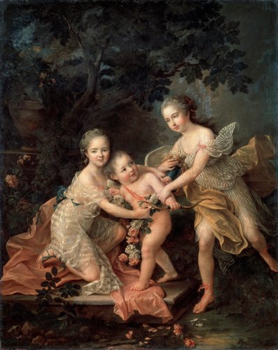 Niños de Luis Felipe, duque de Orleans, siglo XVIII de Francois Hubert Drouais