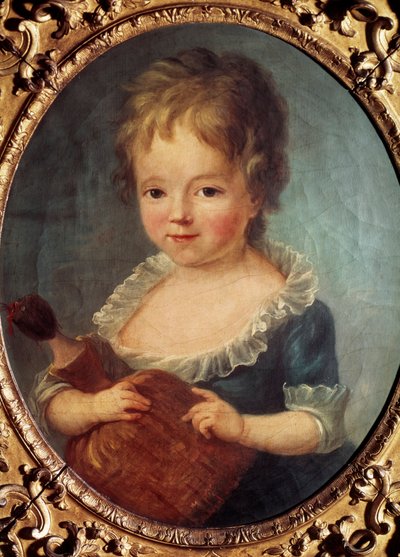 Niña con muñeca de Francois Hubert Drouais