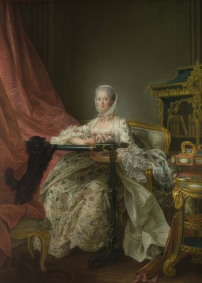 Madame de Pompadour (1721-1764) en el bastidor. 1763-64 de Francois Hubert Drouais
