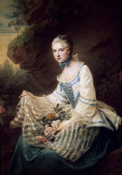 Retrato de Louise Elisabeth de Maille Karman, Marquesa de Soran de Francois Hubert Drouais