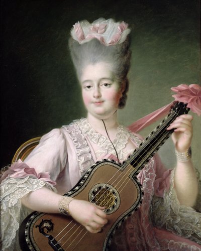 Retrato de Marie-Clothilde de Francia (1759-1802), también conocida como Madame Clothilde, reina de Cerdeña, 1775 (después de la restauración) de Francois Hubert Drouais