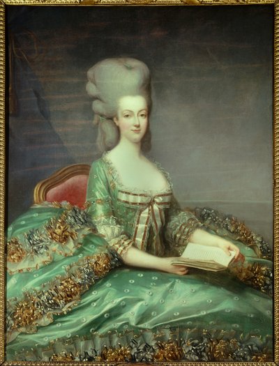 Retrato de María Antonieta (1755-1793) Reina de Francia de Francois Hubert Drouais