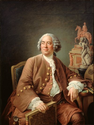 Retrato del arquitecto Edmé Bouchardon 1698-1762 de Francois Hubert Drouais