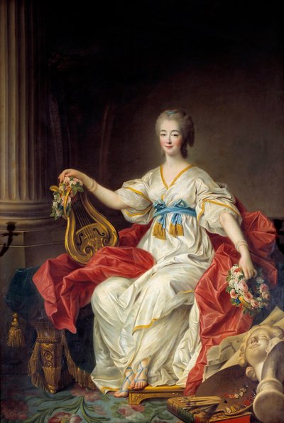 Retrato de la Condesa Jeanne (Becu) du Barry de Francois Hubert Drouais