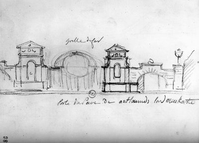 Boceto arquitectónico de 