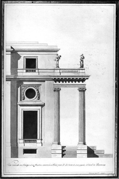Diseño para la Casa de Baños en el Hotel de Brancas, c.1760 de Francois Joseph Belanger