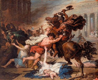 Destrucción de Jerusalén por los romanos de François Joseph Heim