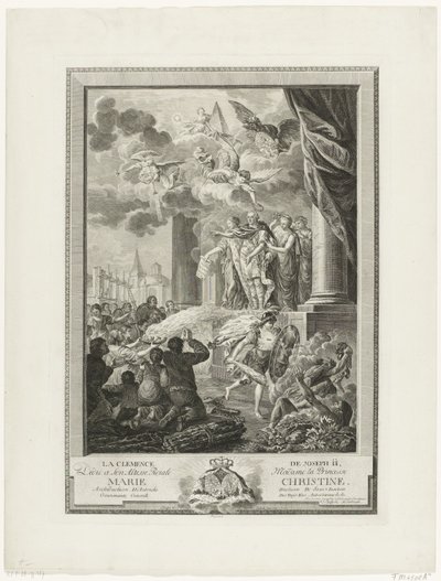 La Clemencia de José II, grabada por Mathias de Sallieth de Francois Joseph Pfeiffer