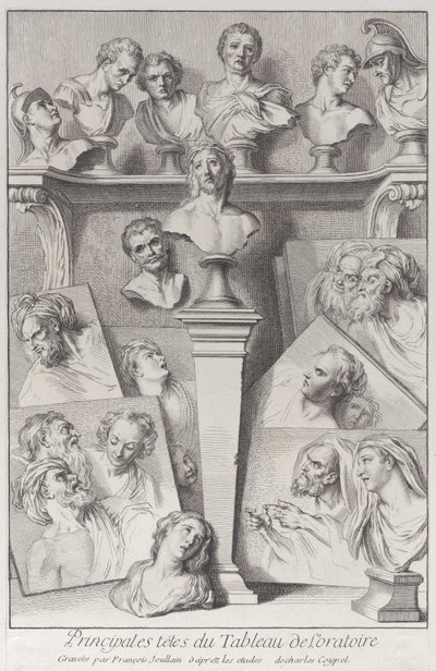Cabezas después del Ecce Homo, 1720-78 de Francois Joullain