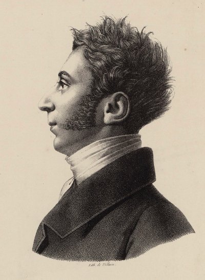 Retrato de Franz Xavier Wolfgang Mozart 1791-1844, 1820s de Francois Le Villain