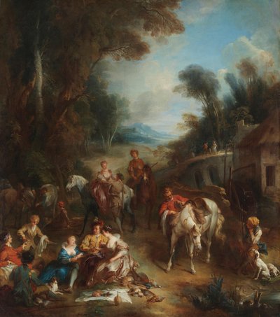 Una partida de caza de François Lemoyne