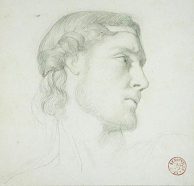 Estudio de cabeza de Francois Leon Benouville