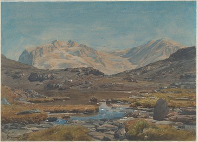 Paisaje montañoso de Francois Louis Francais