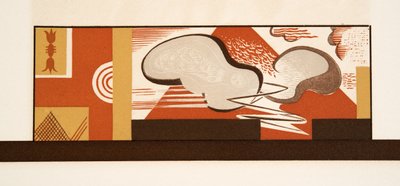 Ilustración gráfica de Prometeo Encadenado de Esquilo, pub. 1941 de Francois Louis Schmied