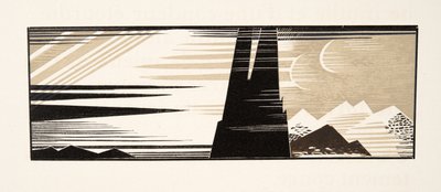 Ilustración gráfica de Prometeo Encadenado de Esquilo, pub. 1941 de Francois Louis Schmied