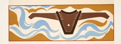 Ilustración gráfica de Prometeo Encadenado de Esquilo, pub. 1941 de Francois Louis Schmied