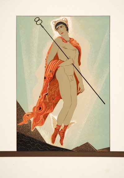 Hermes de Prometeo Encadenado de Esquilo, pub. 1941 de Francois Louis Schmied