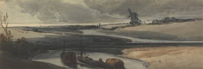 Una escena de canal francés, 1810 de Francois Louis Thomas Francia