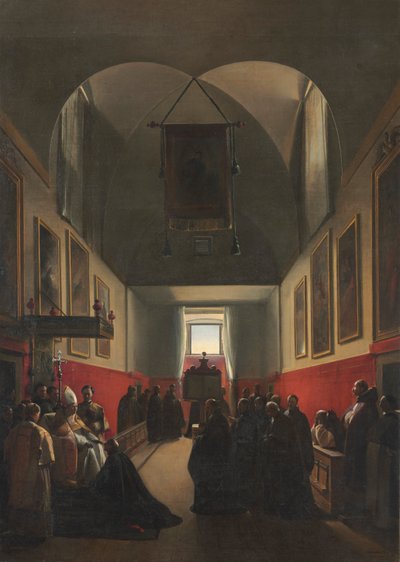 Homenaje a un obispo, 1839 de Francois Marius Granet
