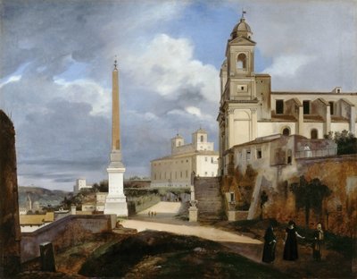Santa Trinità dei Monti y Villa Medici en Roma de Francois Marius Granet
