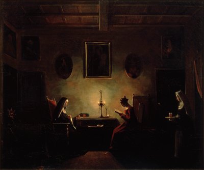 Escena en un interior, siglo XIX de Francois Marius Granet
