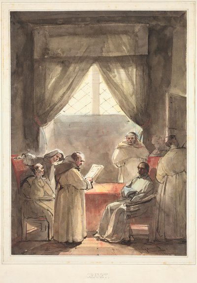 Los monjes de Francois Marius Granet