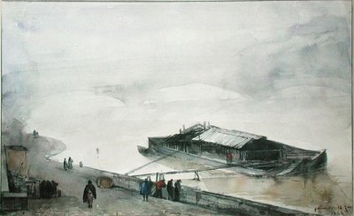 El Sena, 1843 de Francois Marius Granet